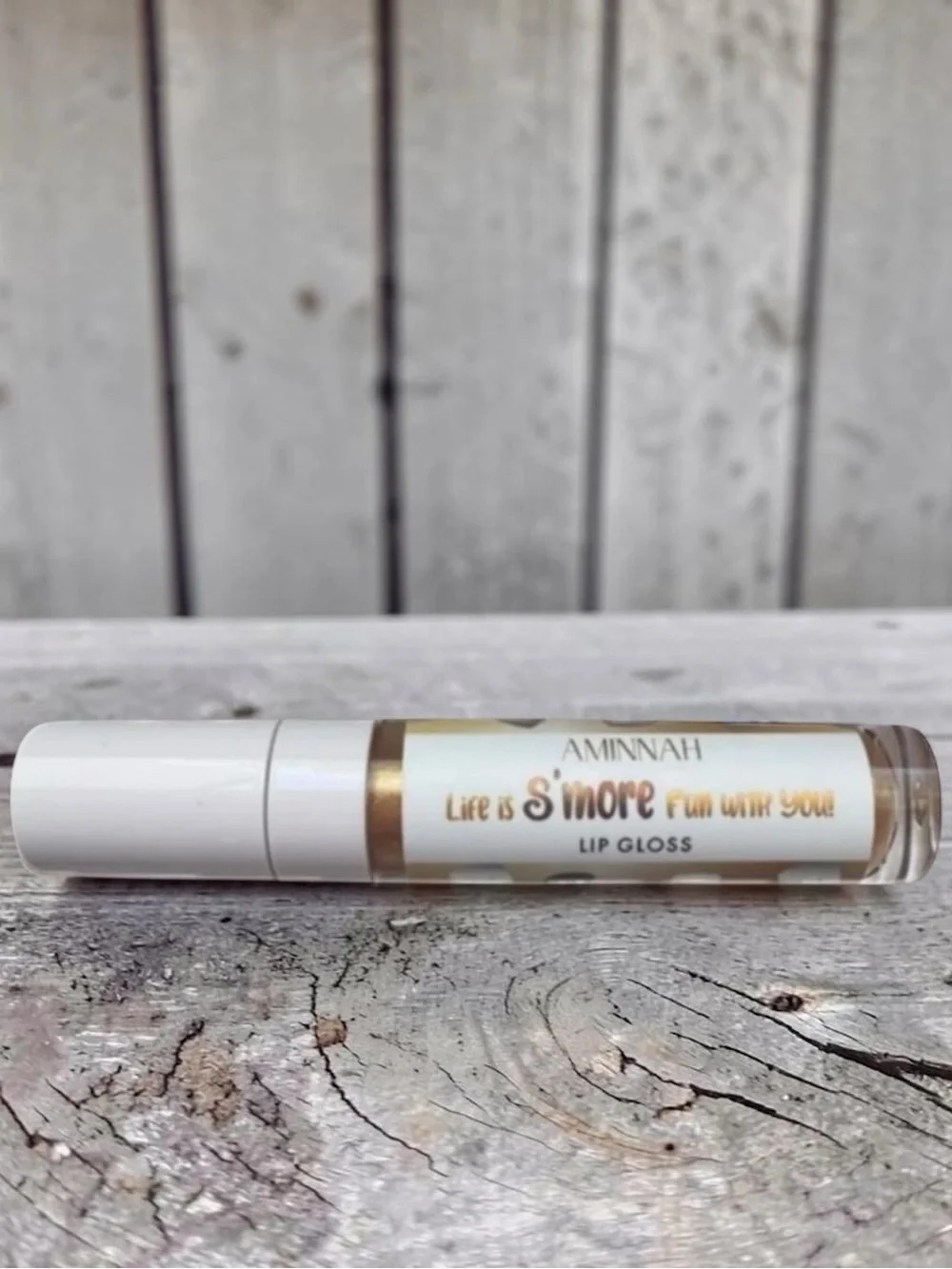 Aminnah Life is S'more Fun With You lip gloss NWT